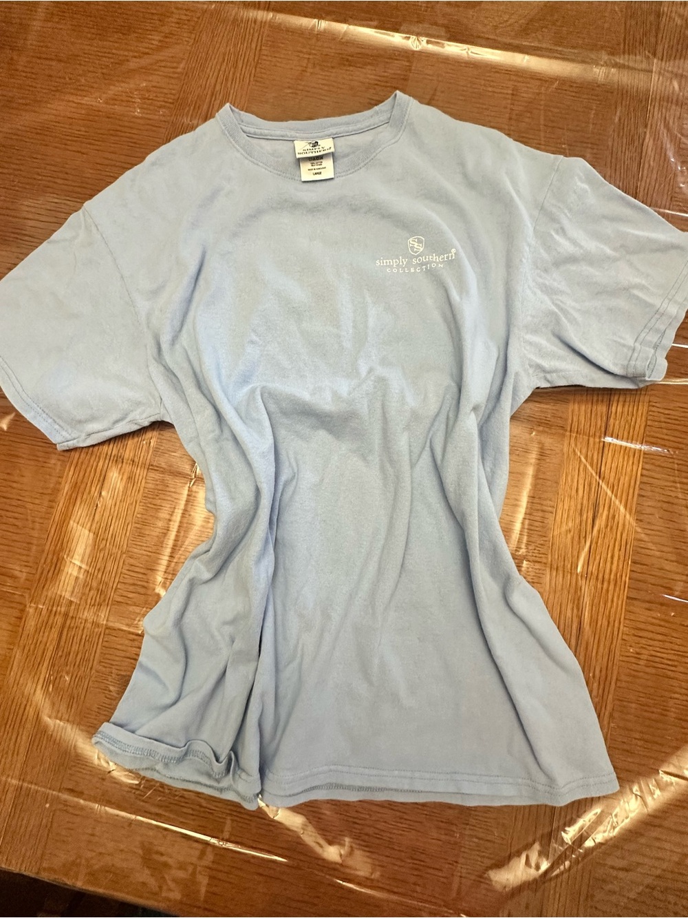 Simply Southern Light Blue Men’s Crew Neck Short Sleeve Tee